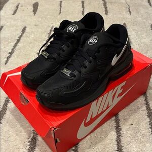 Nike Black and Silver Air Max Sneakers